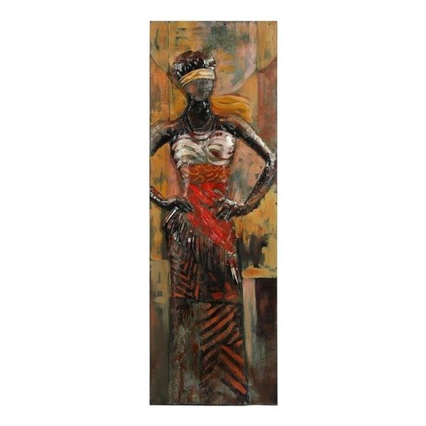 Empire Art Direct Empire Art Direct PMO-130919-6020 Primo Mixed Media Hand Painted Iron Wall Sculpture - Miss-Tic PMO-130919-6020